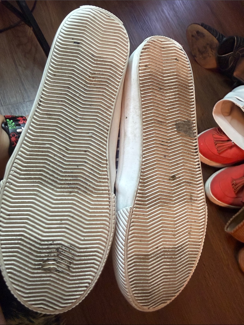 Chaps Women’s Blue Striped Slip-On Shoes size 8.5M EUR 39 - Picture 5 of 8